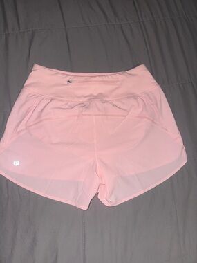 lululemon athletica Light Pink Performance Running Shorts